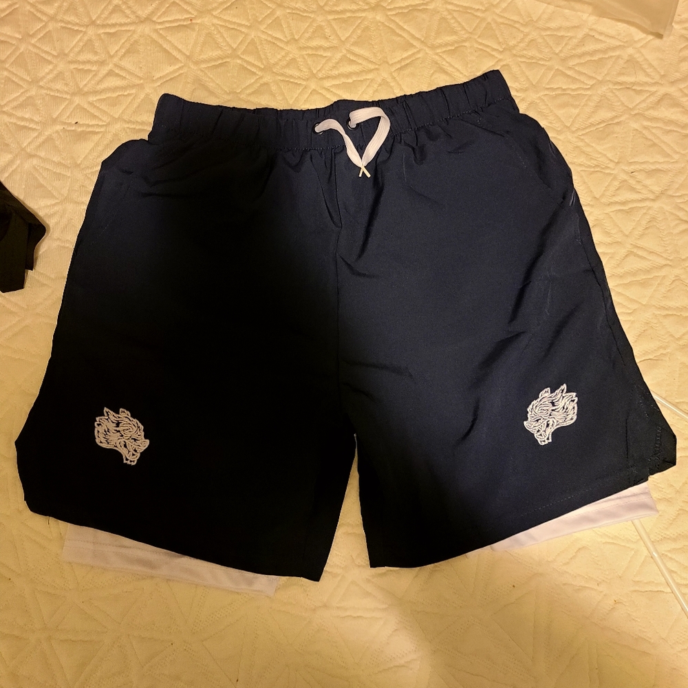 Navy Blue Gym Shorts